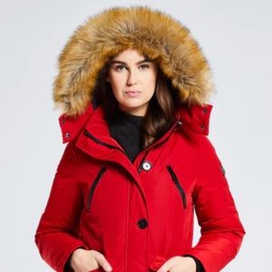EUC North Aware Parka Red Puffer Jacket - Small